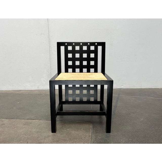 Bauhaus Vintage Italian Model 324 D. S. 3 Chairs by Charles Rennie Mackintosh for Cassina, Set of 4 For Sale - Image 3 of 18