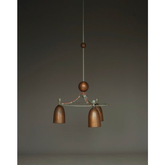 Bossche School Ceiling Chandelier Light, 1950s For Sale - Image 14 of 14