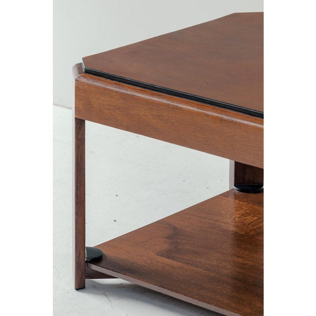 Wood Dutch Art Deco Coffee Table, 1940s For Sale - Image 7 of 11
