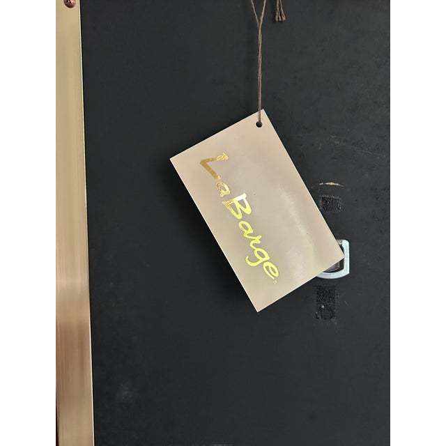 Vintage La Barge Mirror With Segmented Beveled Glass With Gold Metal Frame For Sale - Image 12 of 14