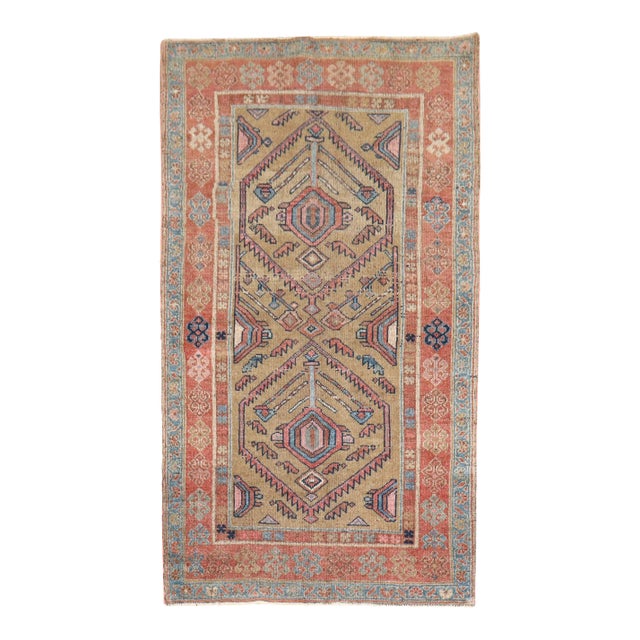 Antique Zabihi Collection Persian Tribal Scatter Rug For Sale