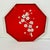 We love this octagonal shaped serving tray from the Mid-Century. Its vibrant red color is fun and it features a white...