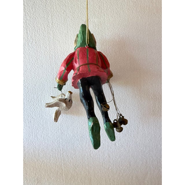 1980s Vintage House of Hatten "Enchanted Forest" Santa Elf Ornament For Sale - Image 5 of 6