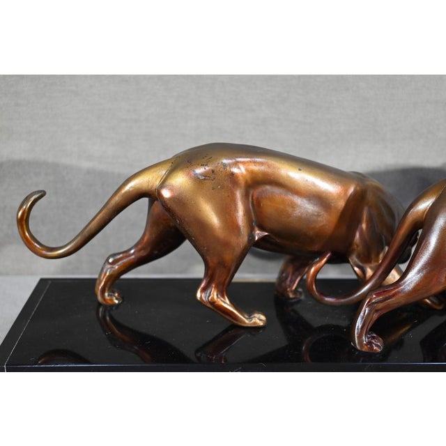 Art Deco Lionesses Sculpture, 1940, Regula For Sale - Image 17 of 18