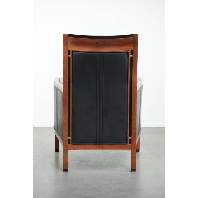 Art Deco Black Cowhide Decoforma Series High Back Lounge Chair from Schuitema For Sale - Image 4 of 14