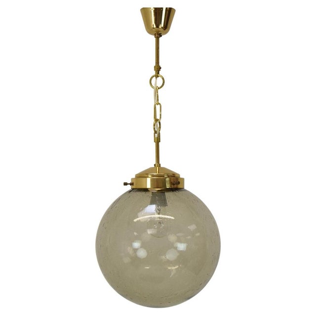 Large Vintage Glass Pendant from Kamenicky Senov, 1970s For Sale - Image 14 of 14