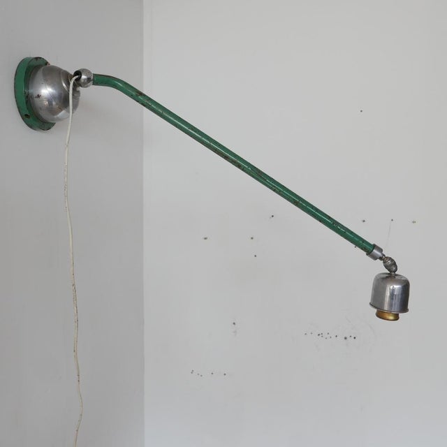 Swedish Industrial Painted Extendable Telescopic Wall Light For Sale - Image 14 of 15