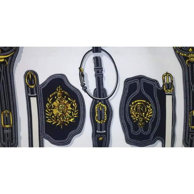 Textile Hermès Harnais Des Présidents Silk Scarf, 1980's For Sale - Image 7 of 17