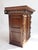 Brown Antique Gothic Hand-Carved Wood Medicine Cabinet For Sale - Image 8 of 11