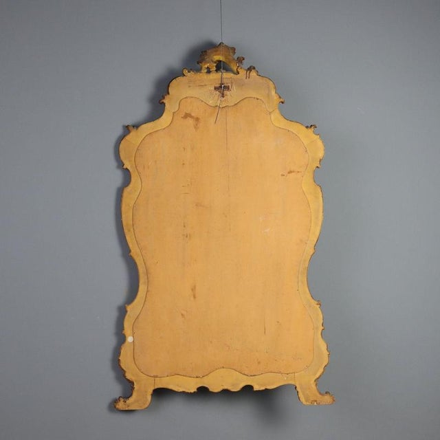 Barocchetto Table Mirror in Gilded Wood For Sale - Image 10 of 11