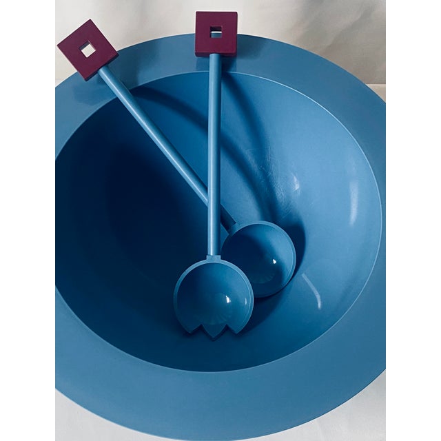 Salad Bowl and Servers by Michael Graves for Alessi, Set of 3 For Sale - Image 5 of 13