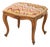 Louis XV Style Flame Stitch Upholstered Stool For Sale