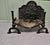 Large Fire Back with Andirons and Grate, 1950 For Sale - Image 3 of 10