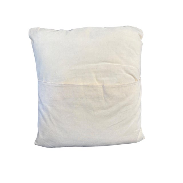 Mexican Otomi Embroidery Textile Pillow 16" W For Sale - Image 4 of 8