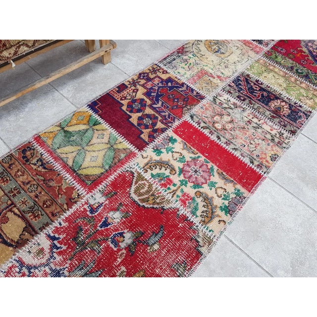 Turkish Mid 20th Century Turkish Natural Bohemian Runner For Sale - Image 3 of 10