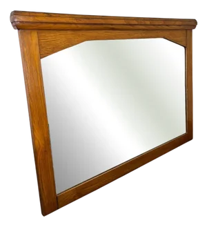 Vintage French Wooden Mirror
