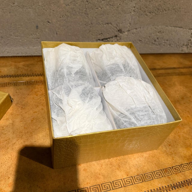 Simon Pearce 1980s Glasses in Original Box From Neiman Marcus Simon Pearce Era - Set of 4 For Sale - Image 4 of 10