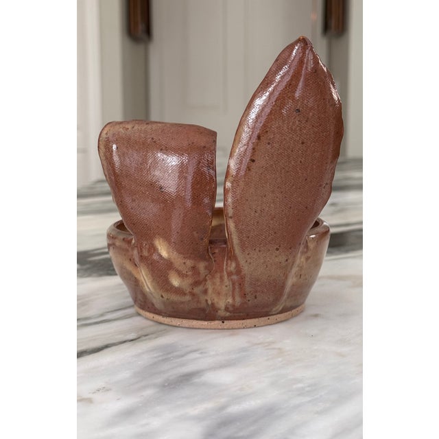 Ceramic Studio Art Easter Bunny Rabbit Trinket Tray / Candy Dish For Sale - Image 7 of 12