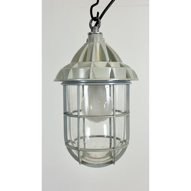 Industrial Grey Cast Aluminium Light from Yamada Co.ltd., 1960s For Sale - Image 6 of 14