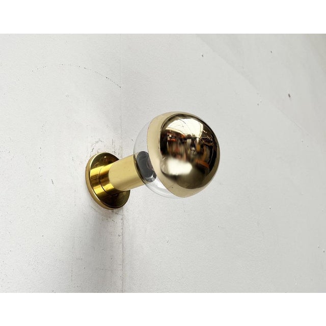 Vintage German Space Age Brass Ceiling Lamp by Motoko Ishii for Staff, 1970s For Sale - Image 18 of 18