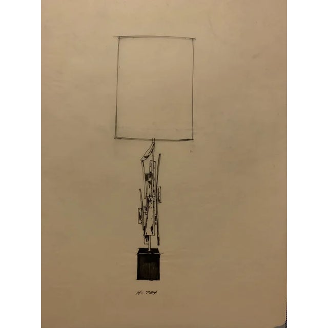 1960s Richard Barr Iron Brutalist Table Lamps for Laurel Lamp Co. - a Pair For Sale - Image 11 of 11