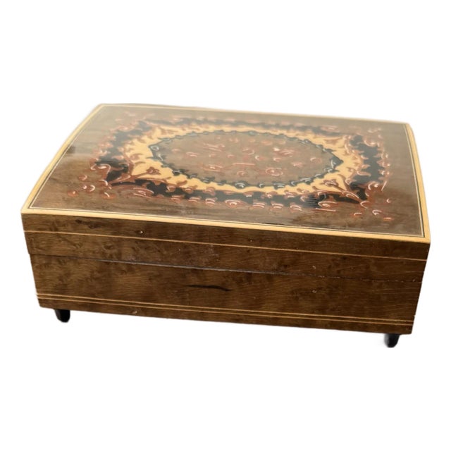 Italian Funiculi-Funicular Musical Jewelry Box For Sale