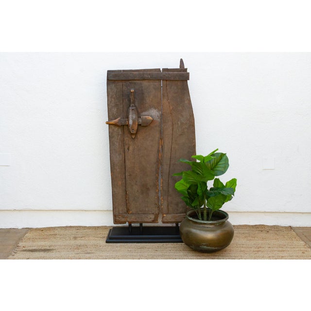 Brown Rare Authentic Bamana Guardian African Door For Sale - Image 8 of 8