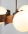 Vintage Italian Copper and Opaline Glass Chandelier For Sale - Image 13 of 18