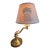 Vintage Brass Adjustable Table Lamp With Classic Pineapple Shade For Sale