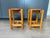 Vintage French Wood Side Tables/Stools 11 1/2" sq x 18 1/4"H each