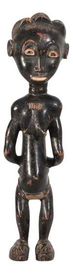African Carved Wooden Figurine, Early 20th Century