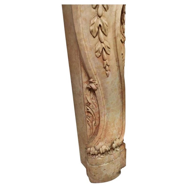 Nembro Rosa Marble Fireplace, Venice, 19th Century For Sale - Image 4 of 11