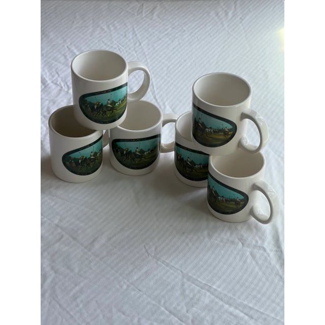 1980s Polo Ralph Lauren Vintage Polo Player Coffee Mugs-6 For Sale - Image 5 of 7