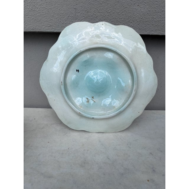 Orchies French Majolica Oyster Plate Orchies, Circa 1900 For Sale - Image 4 of 4