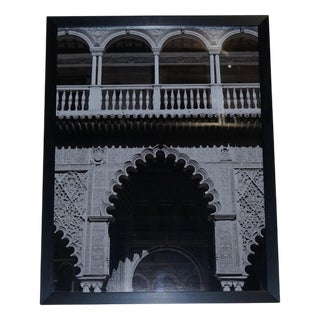 Courtyard of the Maidens in the Real Alcazar in Seville, Print, Framed For Sale