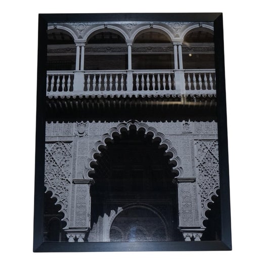 Courtyard of the Maidens in the Real Alcazar in Seville, Print, Framed For Sale