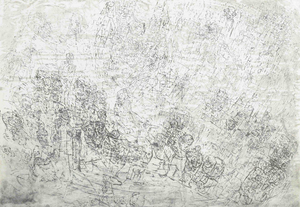 Mogens Nørgård, Composition with Figures, 1988, Etching on Paper