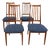 Danish Teak Mid Century Dining Chairs, Set of 4 For Sale