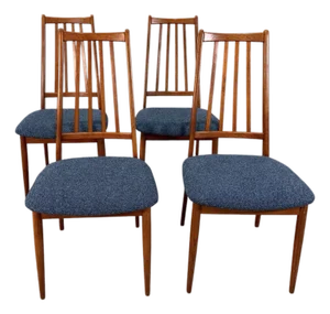Danish Teak Mid Century Dining Chairs, Set of 4