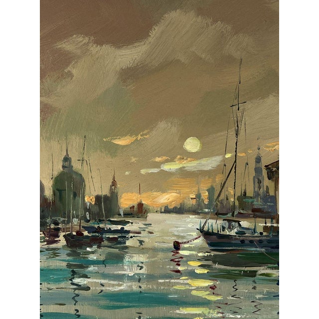 Oil Painting Venice at Sunset Yuriy Suprunchuk For Sale - Image 4 of 11