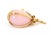 Late 20th Century Tiffany & Co. Schlumberger Pink Opal 18k Yellow Gold Egg Pendant Charm For Sale - Image 5 of 6