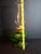 Vintage Hollywood Regency l.e. Smith Emerald Green Moon & Star Glass Finger Oil Lamp Brass Burner Chimney For Sale - Image 18 of 18