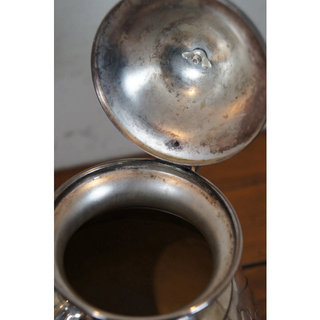 Mid 20th Century Vintage Sheridan Silver Plate Hand Chased Floral Tea Coffee Pitcher Set- 4 Pieces For Sale - Image 5 of 13