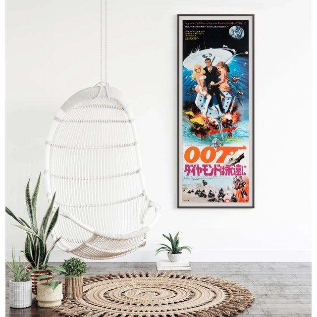 Postmodern James Bond Diamonds Are Forever Original Vintage Movie Poster, Japanese, 1971 For Sale - Image 3 of 4