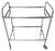 Chrome and Mirrored French Mid-Century Drinks Trolley For Sale