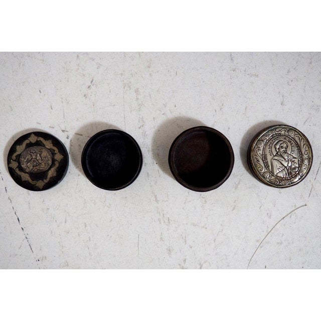 Silver 19th Century Silver and Lacquer Box For Sale - Image 8 of 10