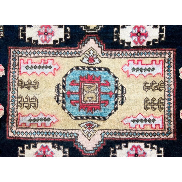 Textile Mid-20th Century Afghani Kazak Rug For Sale - Image 7 of 15