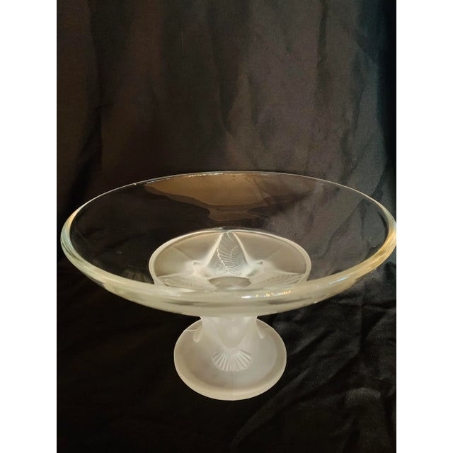 Glass Mid 20th Century Sasaki Crystal "Wings" Centerpiece/Compote Bowl For Sale - Image 7 of 12