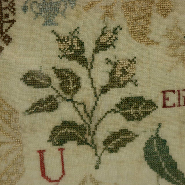 Antique Sampler, 1805, Elizabeth Gregory, Ackworth School For Sale - Image 14 of 18