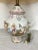 Cream Italian Capodimonte Porcelain Lamp • Sculpted Mythological Figures • Victorian‑Style Shade For Sale - Image 8 of 12